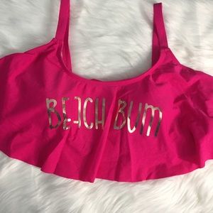 Women’s Swimwear Beach Bum Hot Pink Top Size 1X